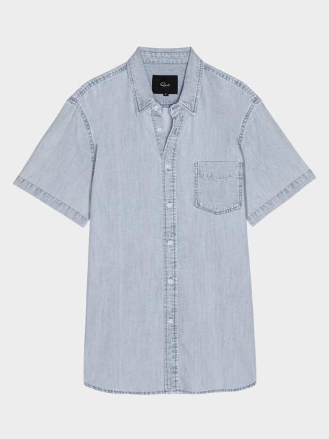 Rails Men's Short-Sleeve Penn Shirt in Light Wash