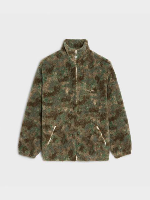 CELINE Celine camouflage fleece jacket