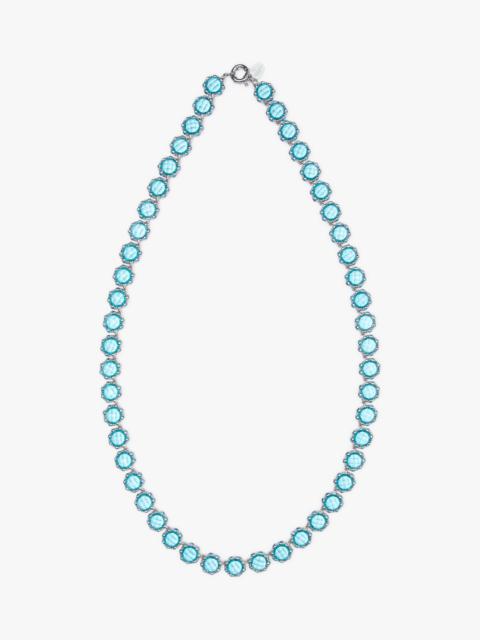 Max Mara BRUNNER Metal and glass necklace