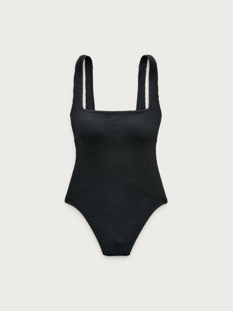 J.CREW Squareneck scrunchie one-piece