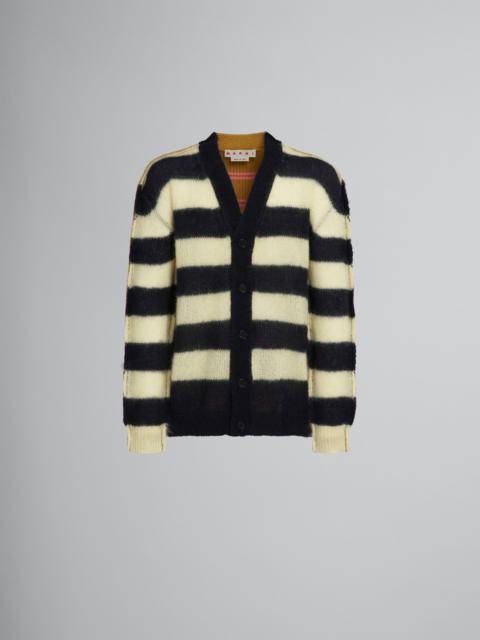Marni MOHAIR AND WOOL CARDIGAN WITH MULTICOLOUR STRIPES