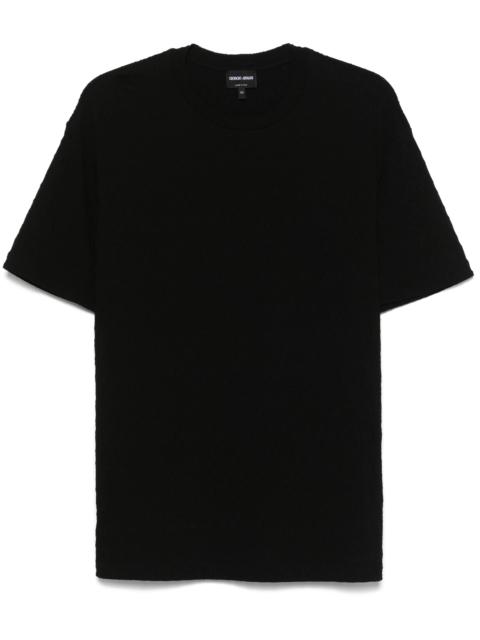 GIORGIO ARMANI Textured T-shirt