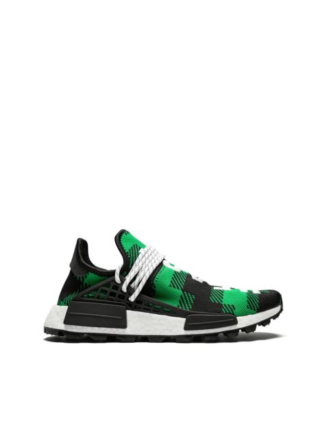 x Billionaires Boys Club x Pharrell Williams NMD Hu "Plaid Pack/Green" sneakers