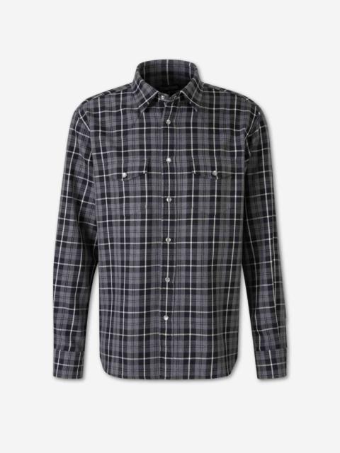 TOM FORD COTTON PLAID SHIRT