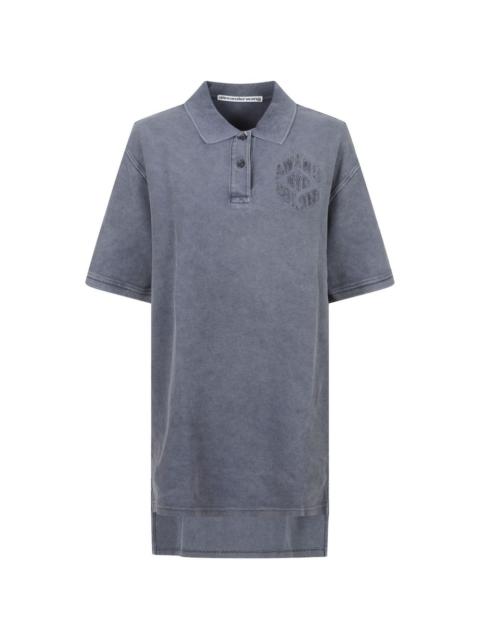 Alexander Wang logo-embroidered piqué mini dress