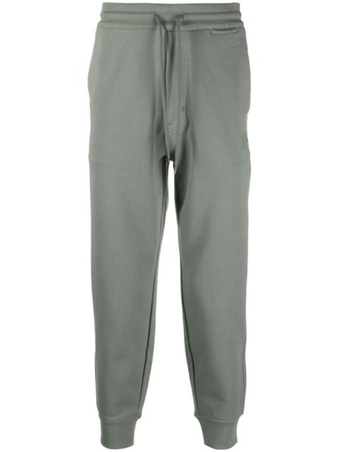 Y-3 drawstring organic cotton track pants