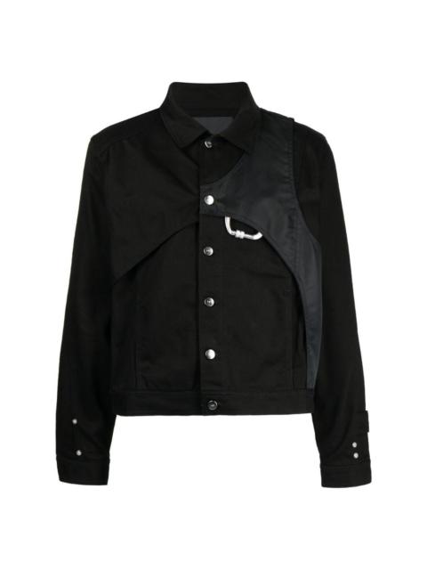 HELIOT EMIL™ panelled button-up cotton jacket