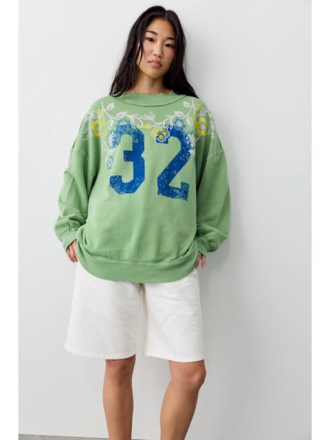 FREE PEOPLE We The Free Palm Spring Turtleneck Graphic Pullover