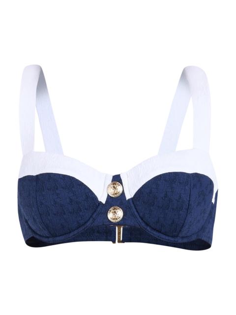 L'AGENCE Women's Colorblock Chic Alexandria Underwire Bikini Top - Marine