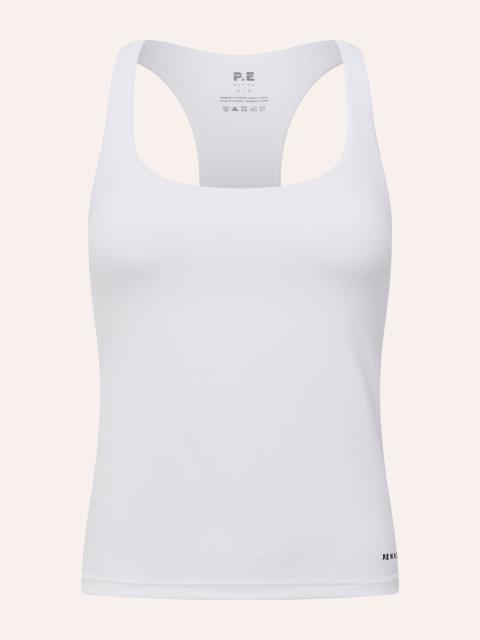 P.E NATION SIGNATURE SCOOP TANK IN WHITE