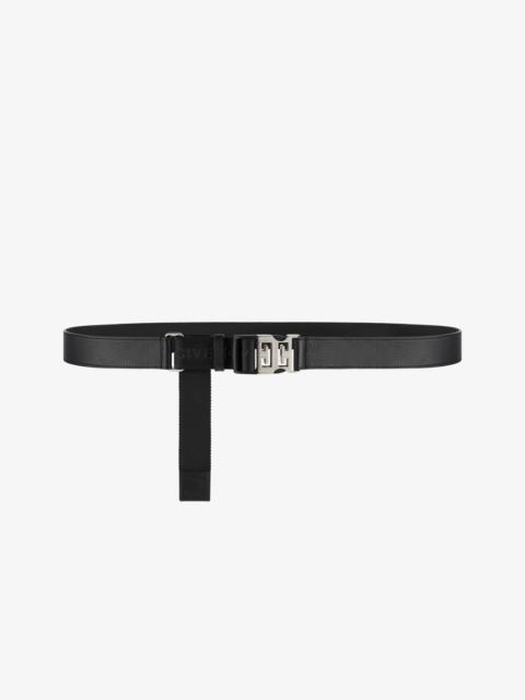 Givenchy 4G RELEASE BUCKLE BELT IN LEATHER AND WEBBING