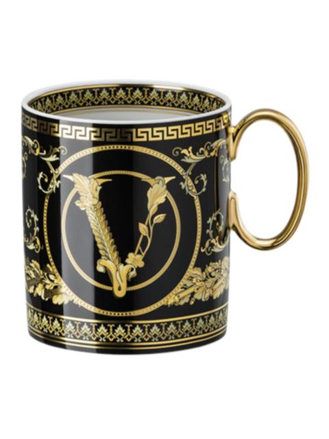 VERSACE Virtus Gala Black Mug With Handle