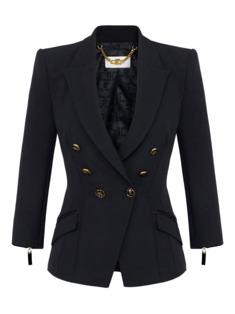 ELISABETTA FRANCHI double-breasted gold-button jacket
