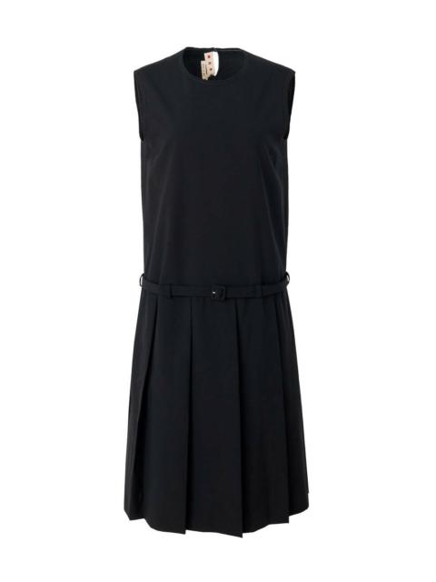 Marni MINI SLEEVELESS DRESS WITH ROUND NECKLINE