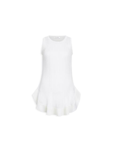 Alaïa KNITTED MINI PLEATED DRESS