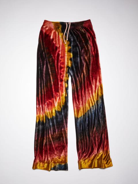 Acne Studios Tie dye sweatpants - Burgundy