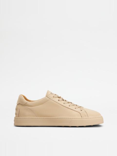 Tod's SNEAKERS IN PASHMY SUEDE - BEIGE
