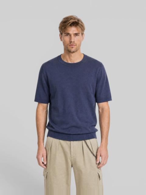 The Kooples ROUND-NECK NAVY SWEATER