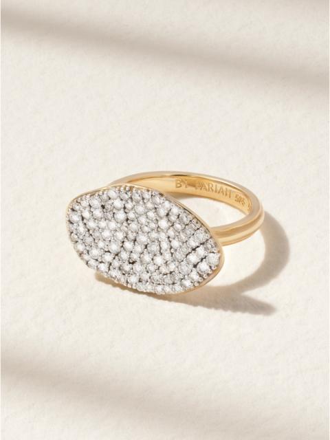 By Pariah Cluster Rhodium-plated 14-karat Recycled Gold Diamond Ring