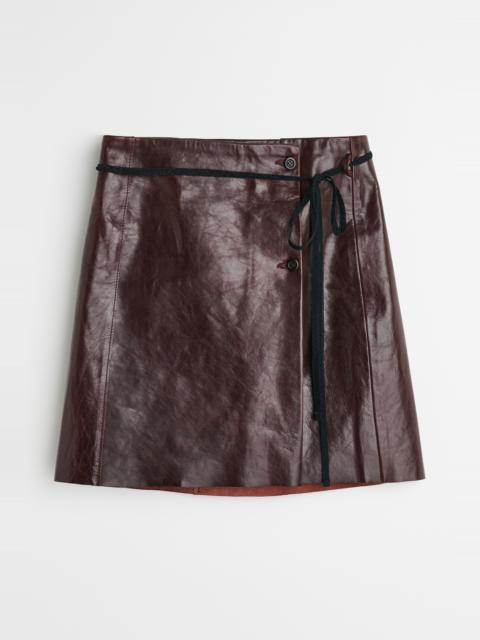 Our Legacy Short Sarong Chianti Leather