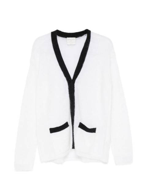 forte_forte contrasting-trim cardigan