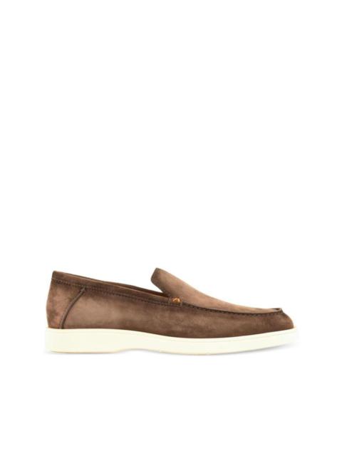 suede slip-on loafers