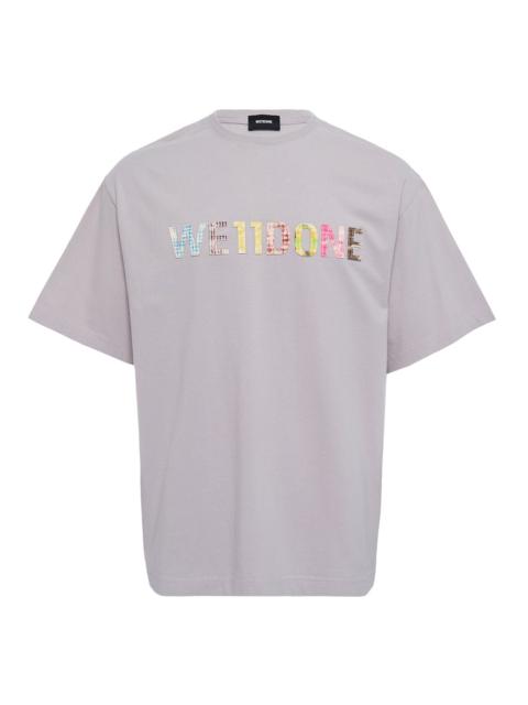 We11done Checkered Logo T-Shirt