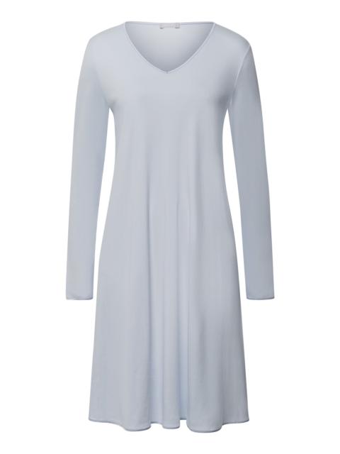HANRO Cotton Silk V-Neck Cotton Nightgown