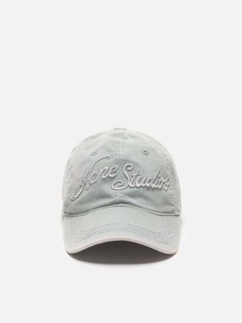 Acne Studios Embroidered logo cap - Fog grey
