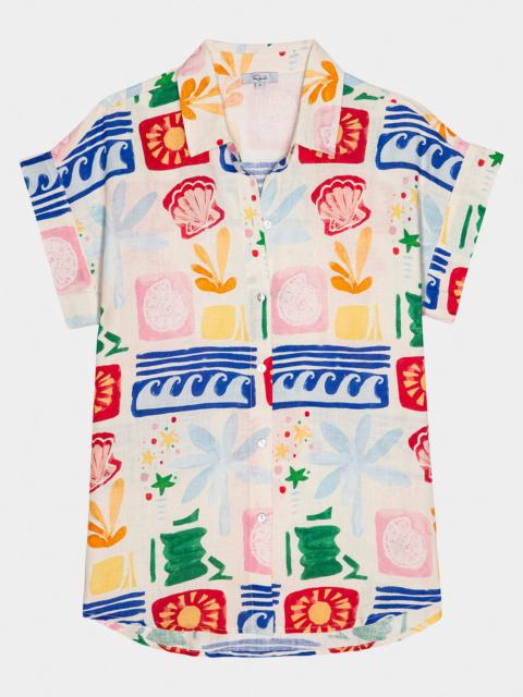 Rails Farrah Printed Linen Top