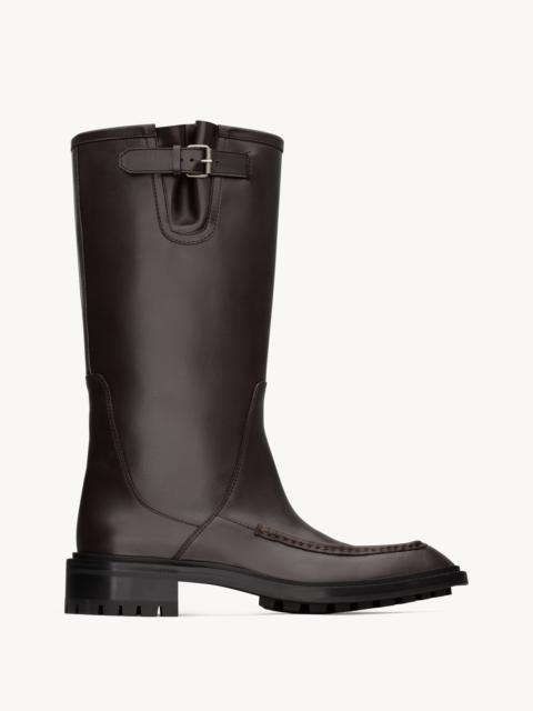 SAINT LAURENT JOE BUCKLE BOOTS IN SMOOTH LEATHER