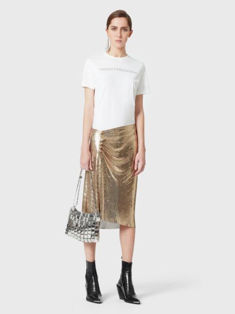 GOLD DRAPÉ PRESSION CHAINMAIL SKIRT