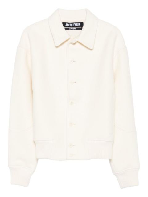 JACQUEMUS felt wool bomber jacket