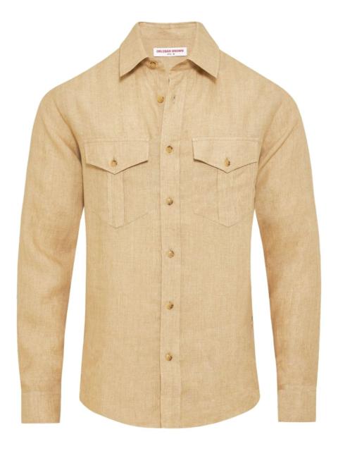 ORLEBAR BROWN Colburn double-pocket linen shirt