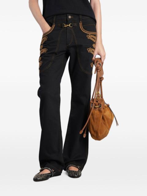 Isabel Marant Étoile embroidered denim jeans