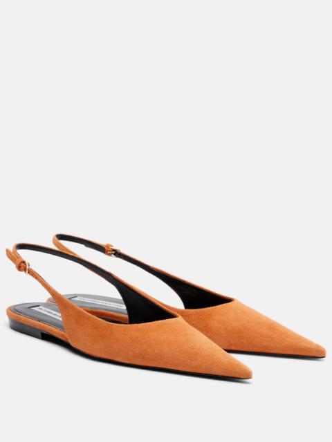 Victoria Beckham Suede slingback flats