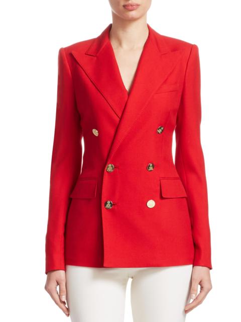 Ralph Lauren Women's Camden Double-Breasted Jacket - Red