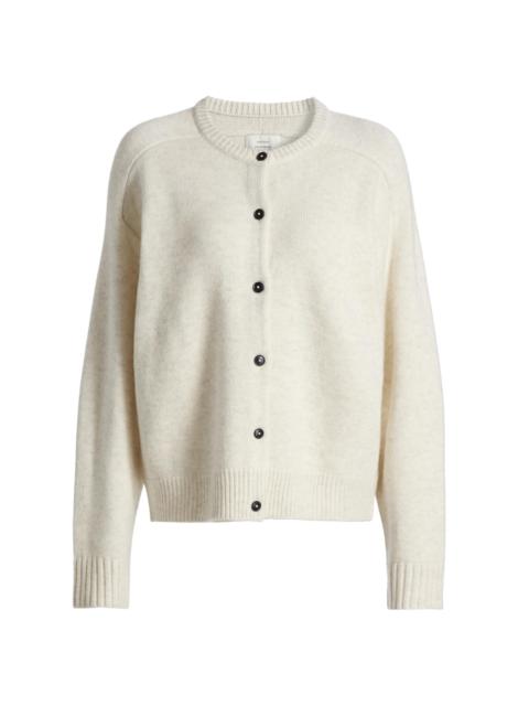Loulou de Saison Women's Aidar Wool-Cashmere Cardigan - Light Grey Melange