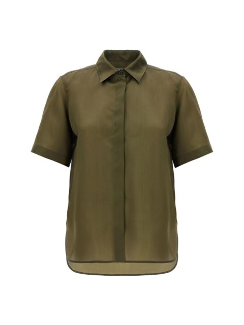 Tシャツ・カットソー Max Mara ACANTO123 SHORT SLEEVE ORGANDY SHIRT Max Mara ACANTO123 SHORT SLEEVE ORGANDY SHIRT