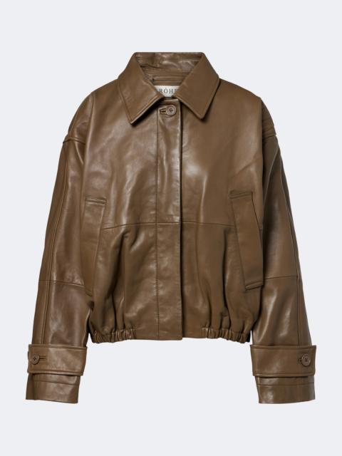 RÓHE Leather blouson jacket