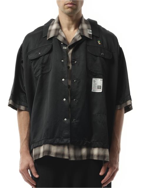 Maison MIHARAYASUHIRO Double Layered S/S Shirt in Black