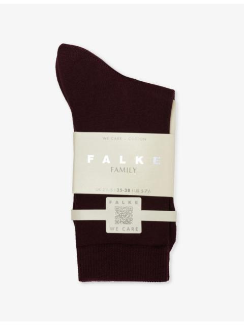 FALKE Branded cotton-blend socks