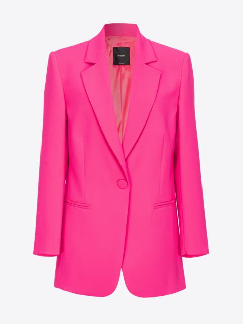 PINKO MONOCHROME STRETCH CREPE BLAZER