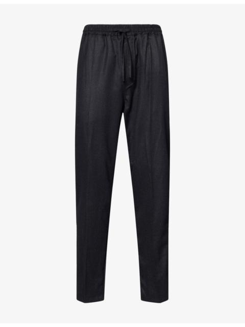 UMITBENAN Selly Drawstring Cotton-Silk Trousers