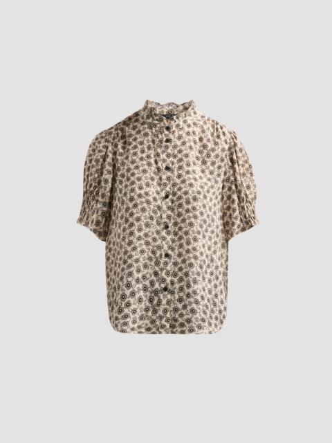 rag & bone Women's Dakota Floral Silk-Blend Blouse - Cream Floral