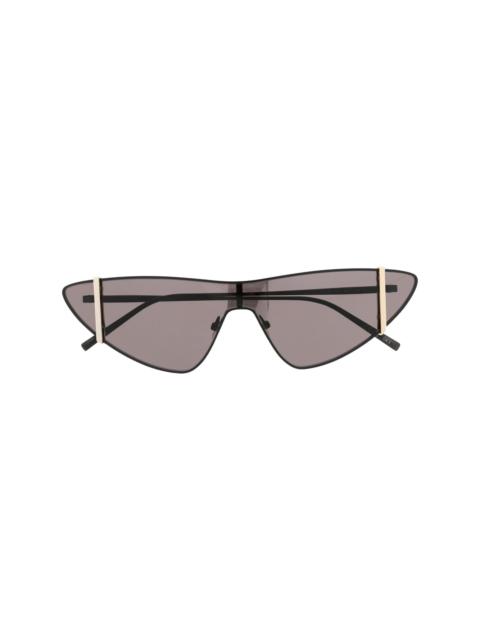 SAINT LAURENT oversize-frame straight-arms sunglasses