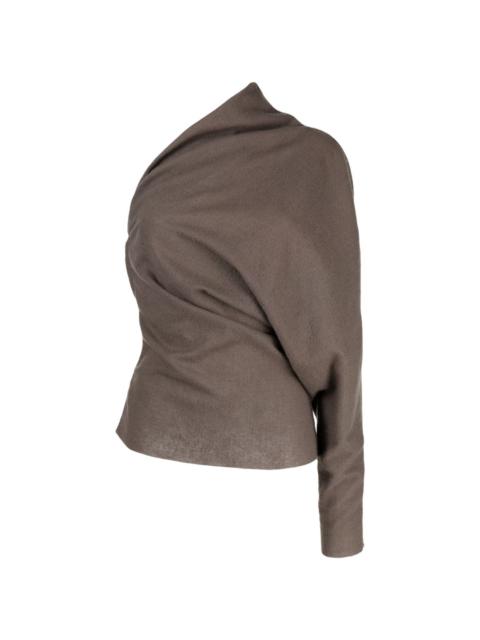 Rick Owens one-sleeve virgin wool top