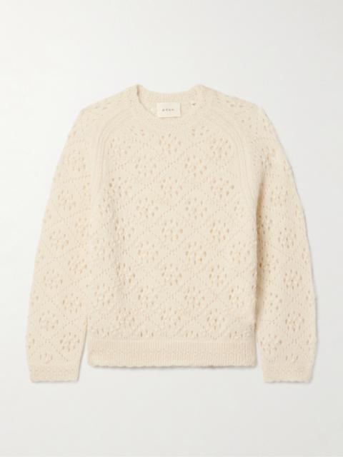 DÔEN Emiliana Pointelle-knit Alpaca-blend Sweater