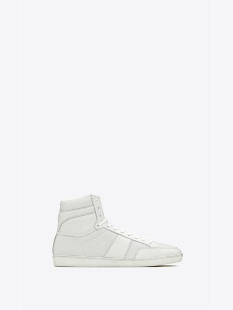 SAINT LAURENT court classic sl/10h in perforated and grained leather