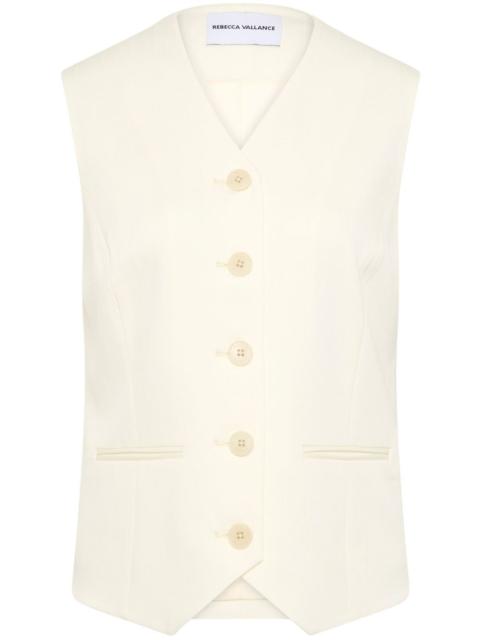 REBECCA VALLANCE button-up vest